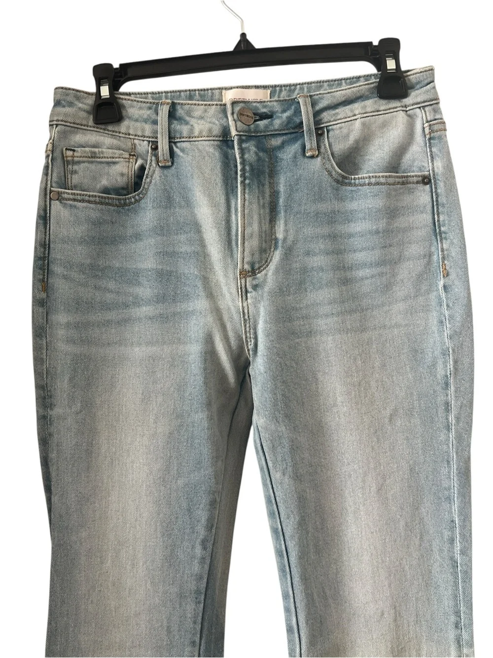 Driftwood Farrah Embroidered Flare Light Wash Jeans Size 26 - Picture 4 of 15